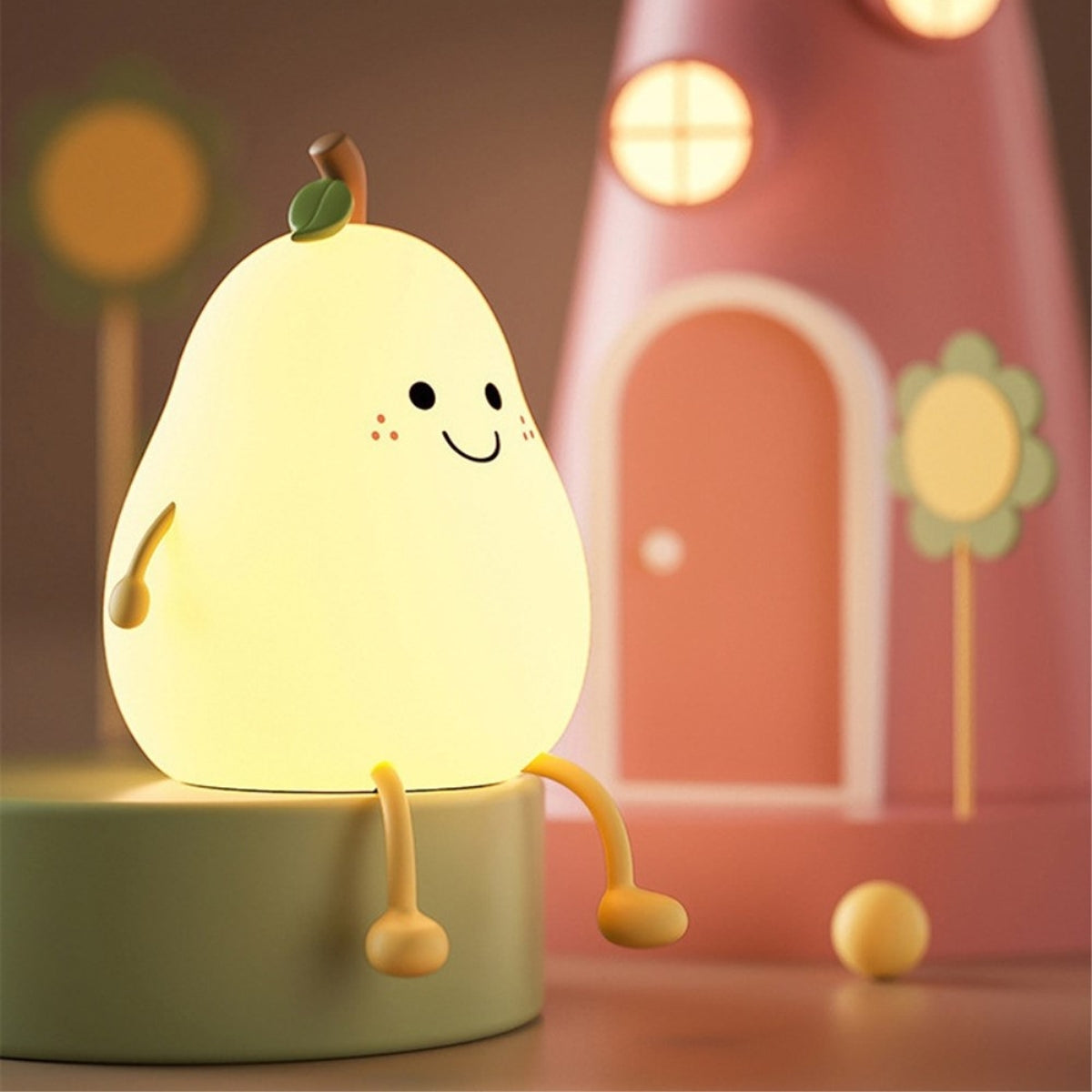Birne Nachtlicht Kinder LED Nachtleuchte Dimmbar Silikon Mehrfarbig Schlaflampe