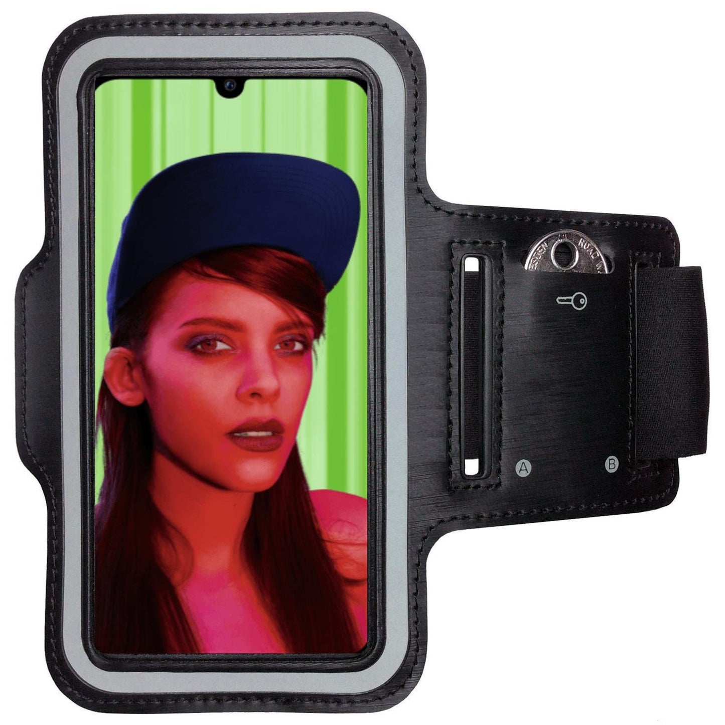 Huawei P Smart + (2019) Handy Armband Sportarmband mit Schlüsselfach