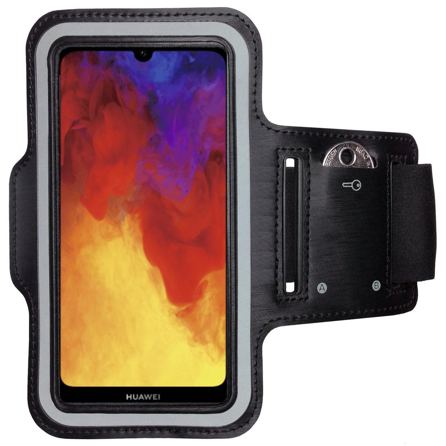 Huawei Y6 (2019) Handy Armband Sportarmband Schlüsselfach Armtasche