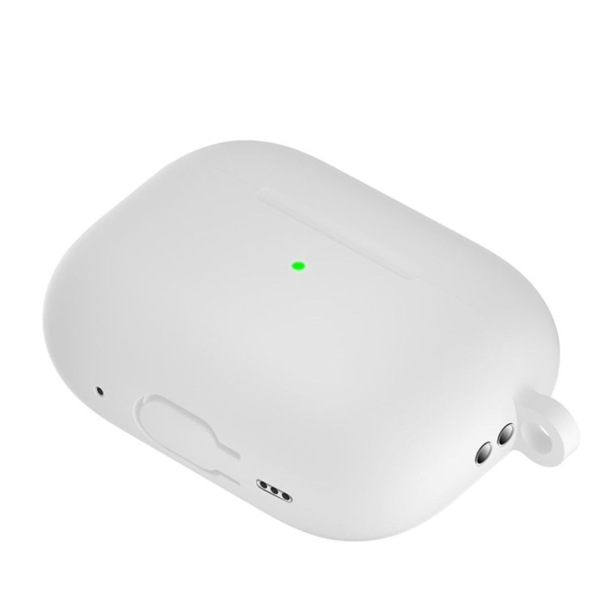 Hülle für Apple AirPods Pro 2 Silikon Case Cover Etui Bumper Schutzhülle Weiß