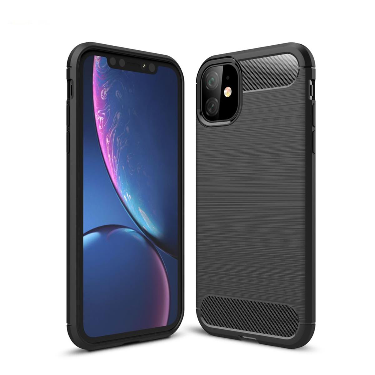 Hülle für Apple iPhone 11 Handyhülle Cover Schutzhülle Soft Case Carbonn