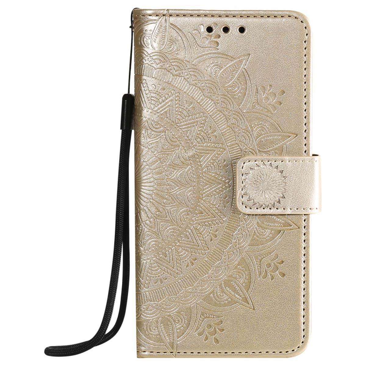 Hülle für Apple iPhone 12 Pro Max Handyhülle Flip Case Cover Etui Mandala Gold