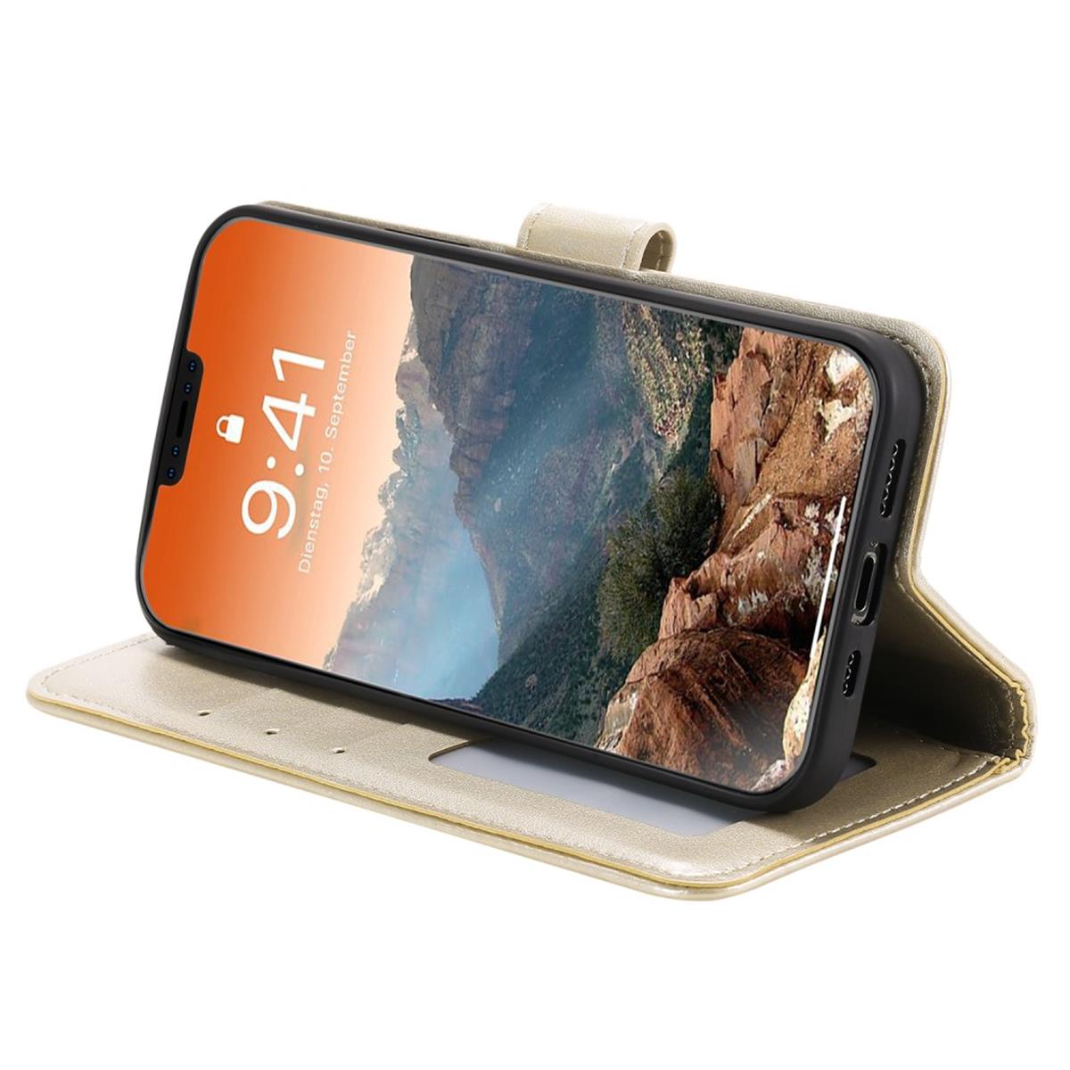 Hülle für Apple iPhone 12 Pro Max Handyhülle Flip Case Cover Etui Mandala Gold