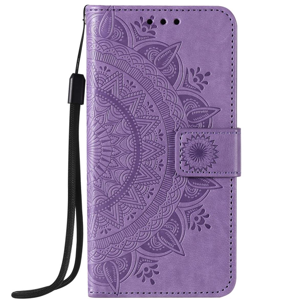 Hülle für Apple iPhone 12 Pro Max Handyhülle Flip Case Cover Etui Mandala Lila