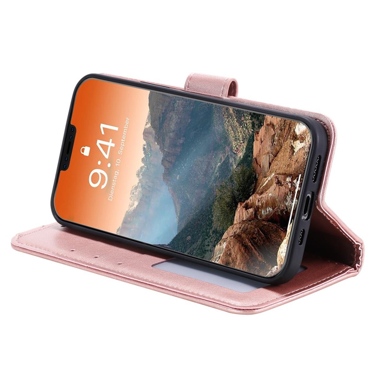 Hülle für Apple iPhone 12 Pro Max Handyhülle Flip Case Cover Mandala Rosegold