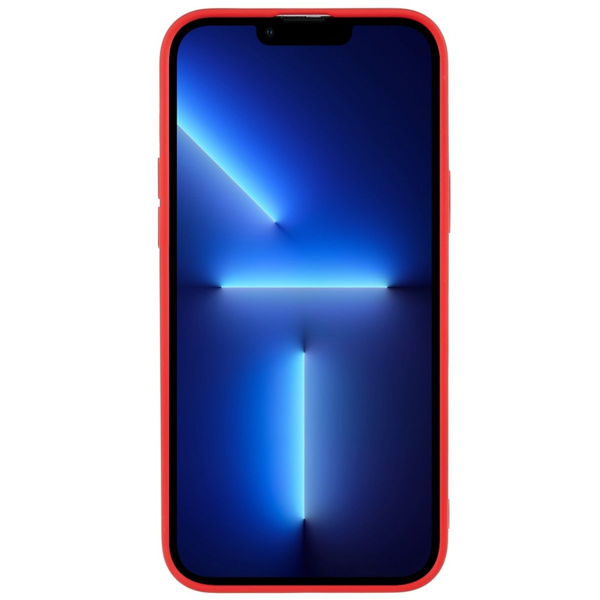 Hülle für Apple iPhone 14 Plus Handyhülle Silikon Case Cover Bumper Matt Rot