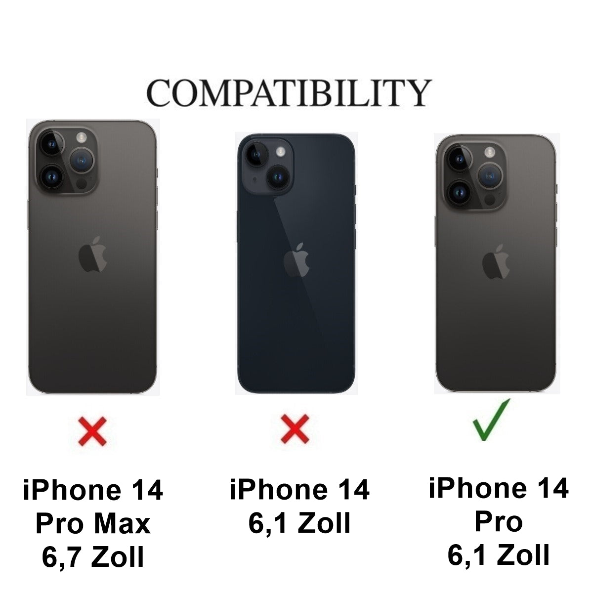 Hülle für Apple iPhone 14 Pro Handyhülle Silikon Case Handykette Cover Band Rosa