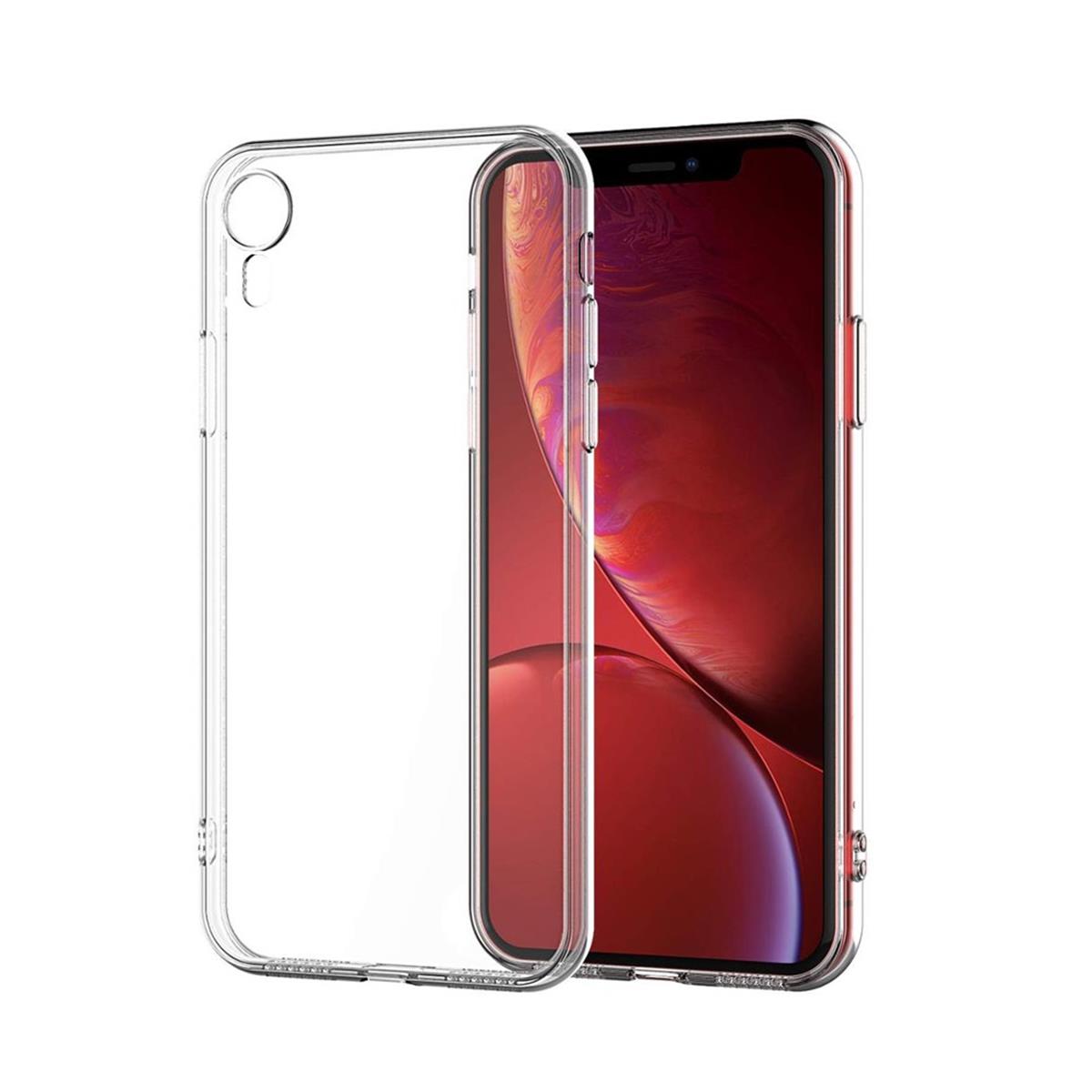Hülle für Apple iPhone XR Handyhülle Silikon Case Schutzhülle Cover Transparent
