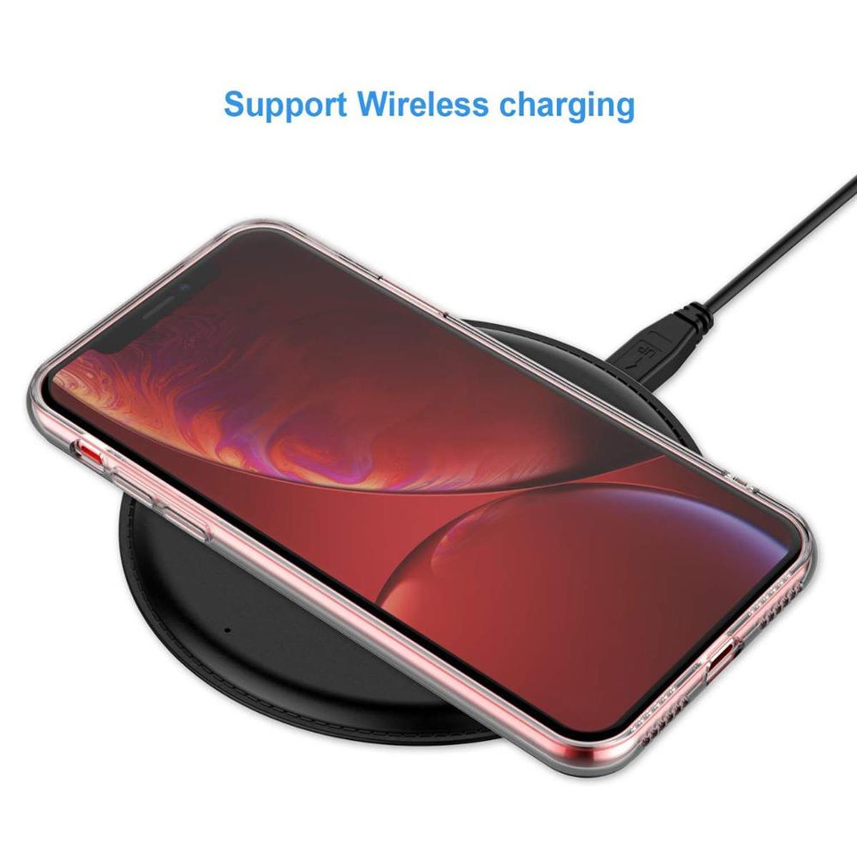 Hülle für Apple iPhone XR Handyhülle Silikon Case Schutzhülle Cover Transparent