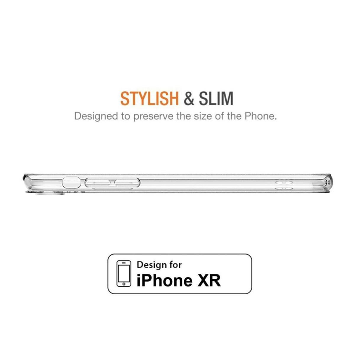 Hülle für Apple iPhone XR Handyhülle Silikon Case Schutzhülle Cover Transparent