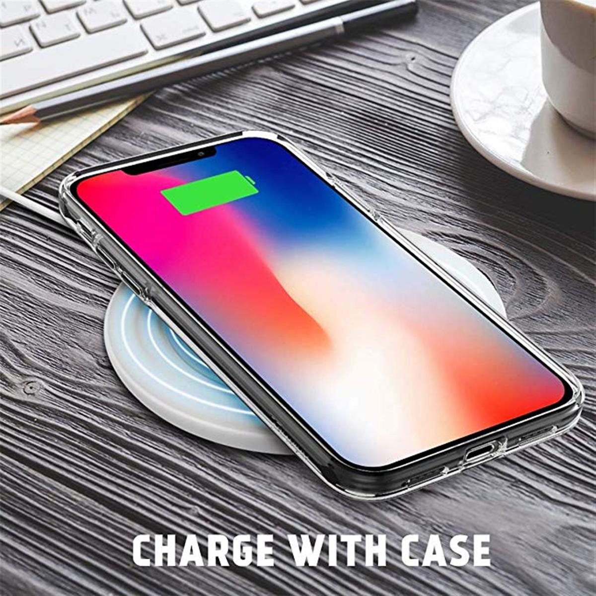 Hülle für Apple iPhone Xs Handyhülle Case Slim Silikon Cover Handyhülle transparent