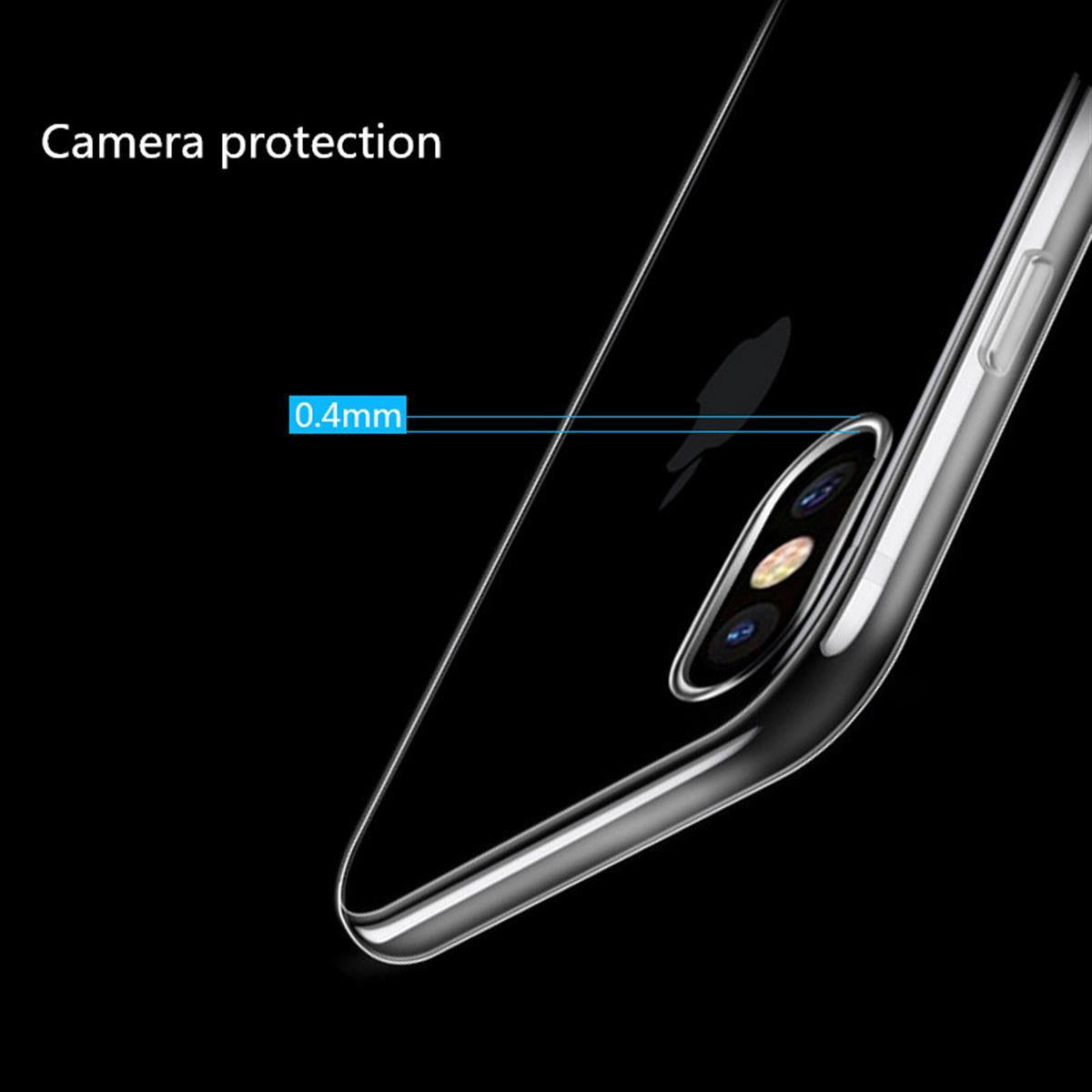 Hülle für Apple iPhone Xs / iPhone X Handyhülle Soft Case slim transparent klar