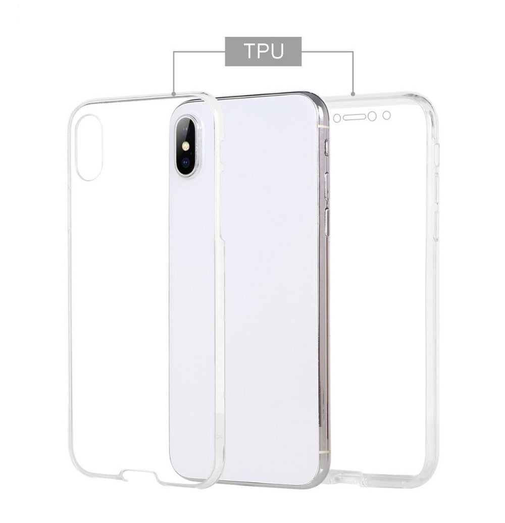 Hülle für Apple iPhone Xs Max Handyhülle Silikon Case Cover Handytasche 360°