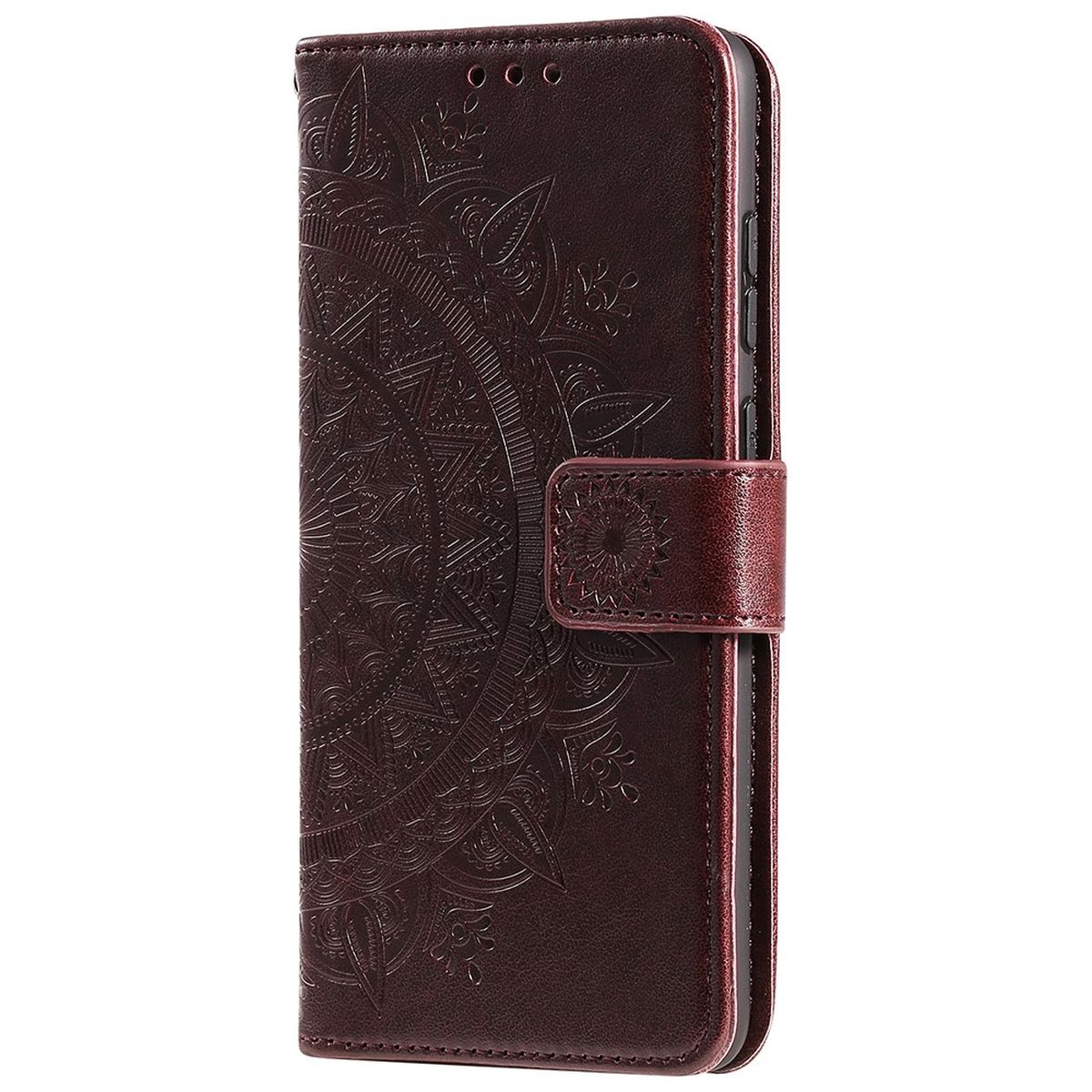 Hülle für Google Pixel 7 Handyhülle Flip Case Cover Schutzhülle Mandala Braun