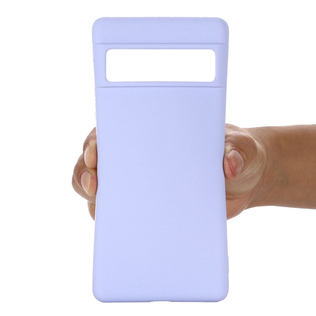Hülle für Google Pixel 7 Pro Handyhülle Silikon Case Bumper Cover Matt Flieder