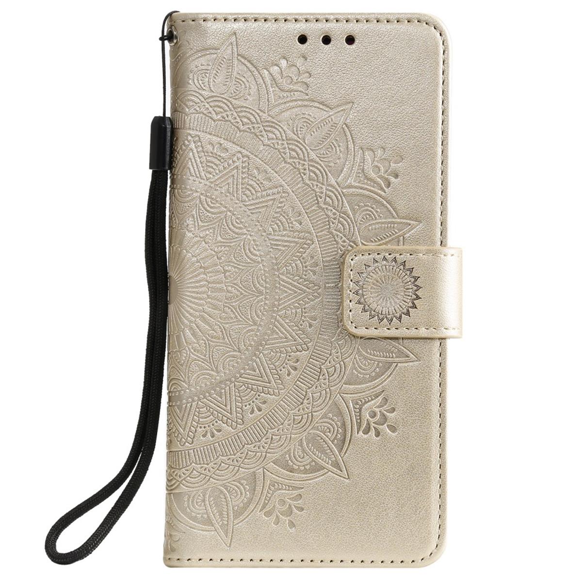 Hülle für Nokia X10/X20 Handyhülle Flip Case Cover Schutzhülle Etui Mandala Gold