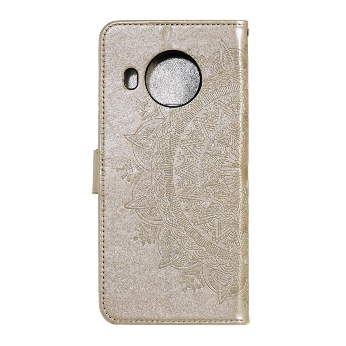 Hülle für Nokia X10/X20 Handyhülle Flip Case Cover Schutzhülle Etui Mandala Gold