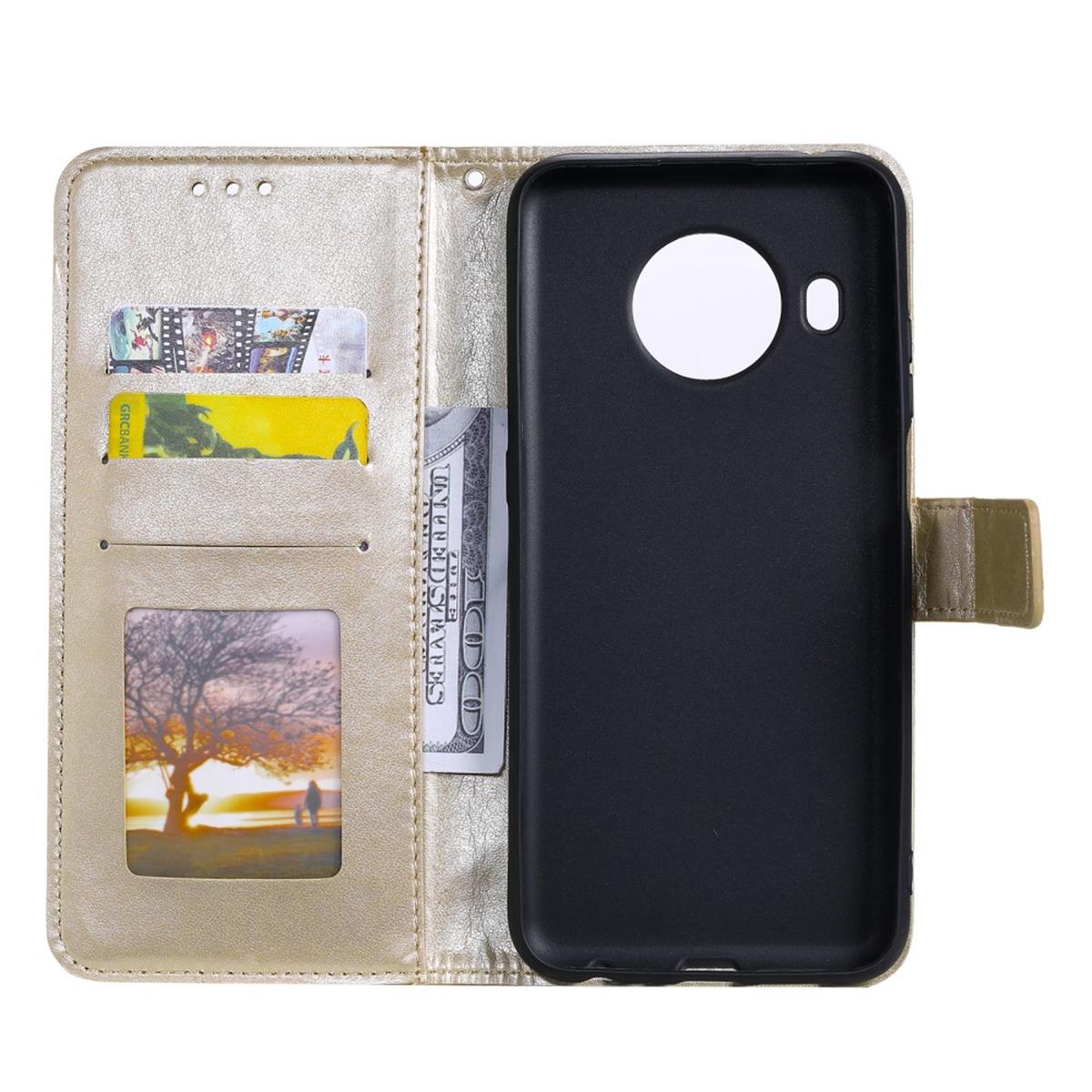 Hülle für Nokia X10/X20 Handyhülle Flip Case Cover Schutzhülle Etui Mandala Gold