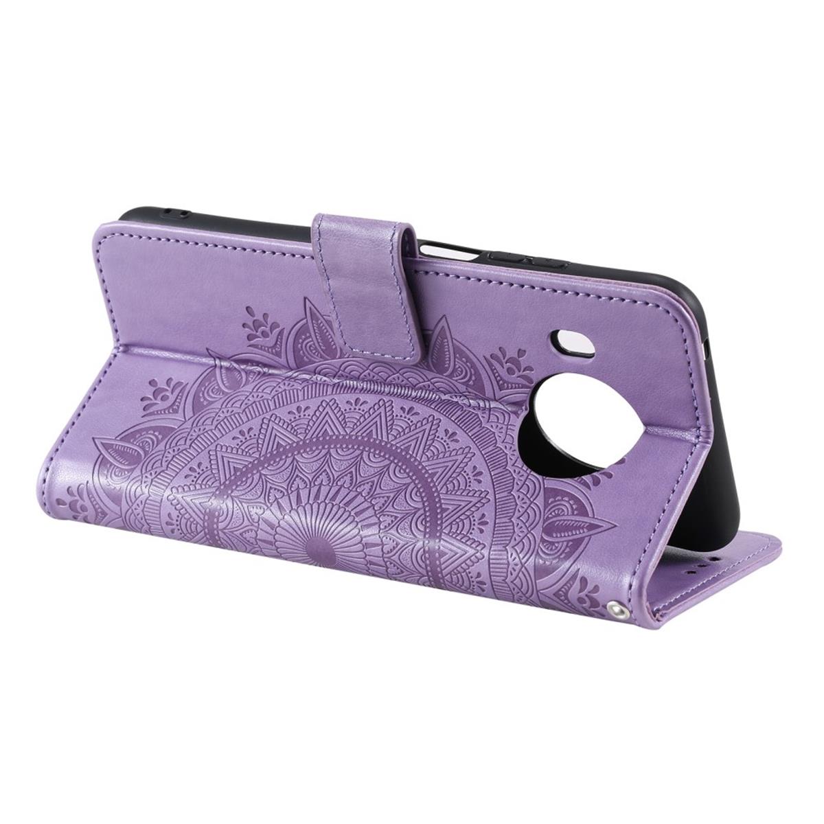 Hülle für Nokia X10/X20 Handyhülle Flip Case Cover Schutzhülle Etui Mandala Lila