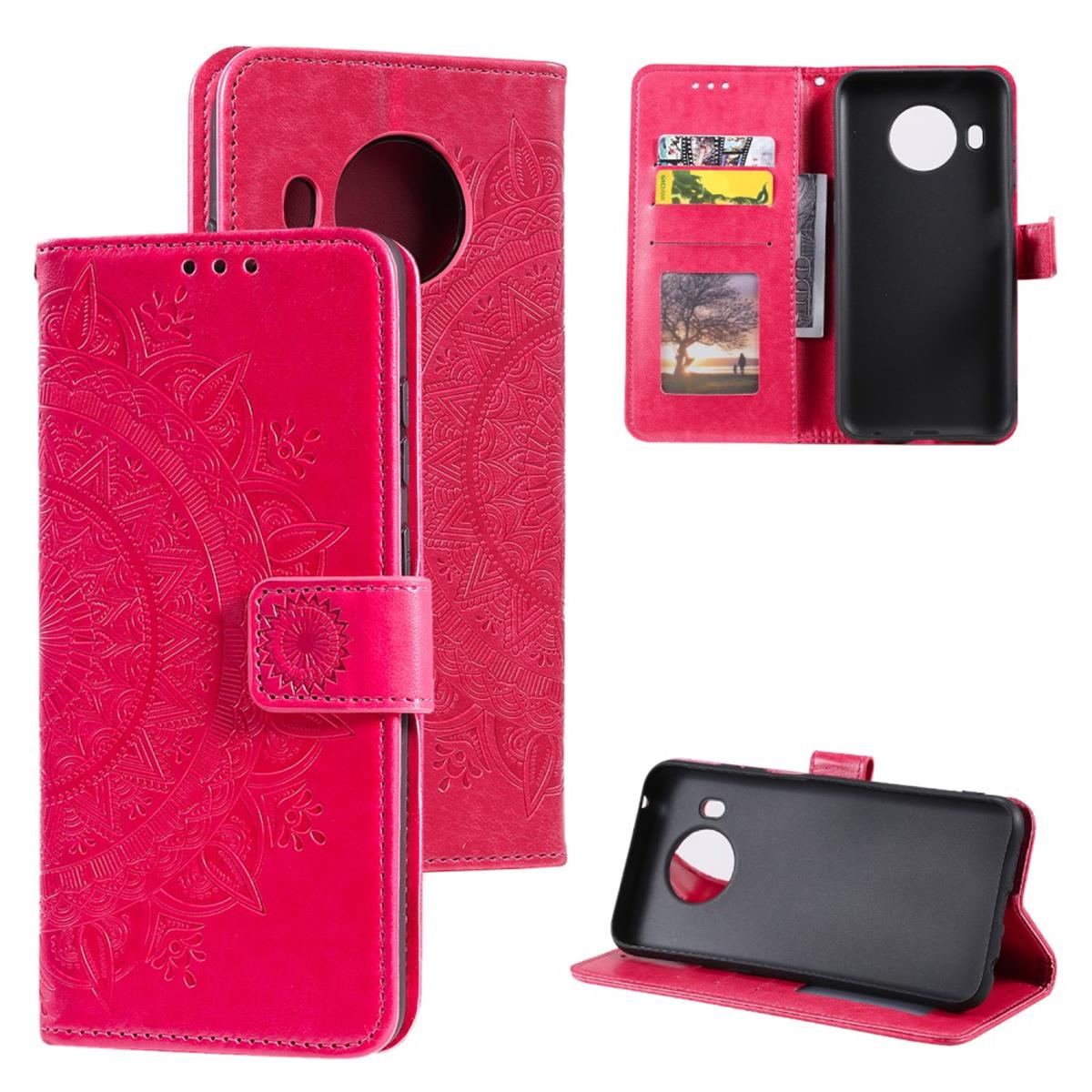 Hülle für Nokia X10/X20 Handyhülle Flip Case Cover Schutzhülle Etui Mandala Pink