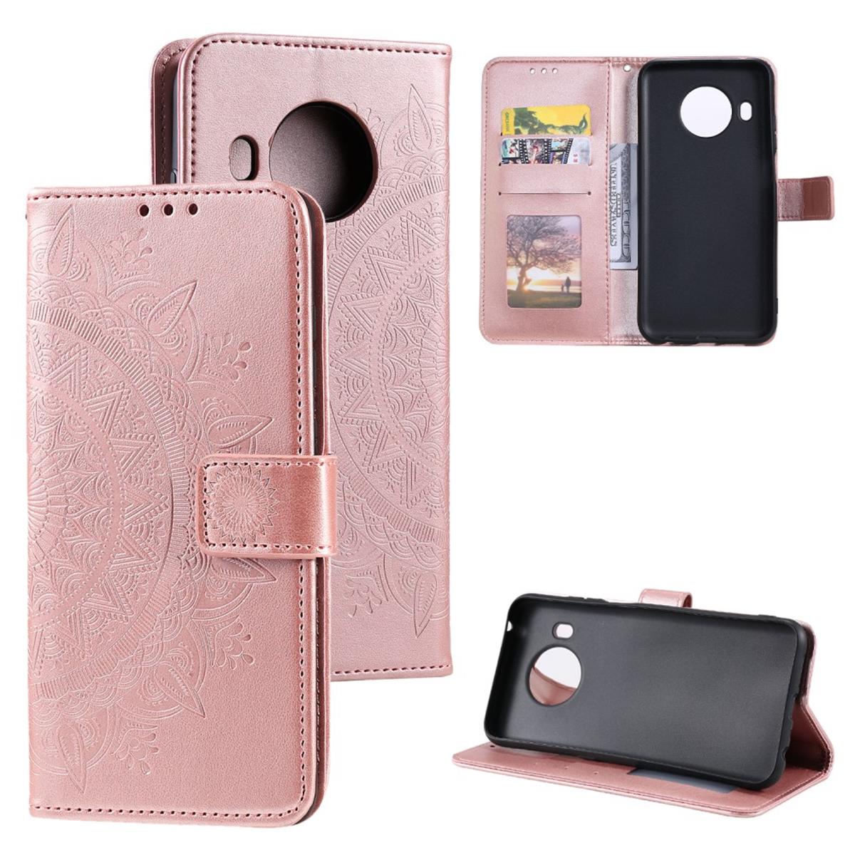Hülle für Nokia X10/X20 Handyhülle Flip Case Cover Schutzhülle Mandala Rosegold