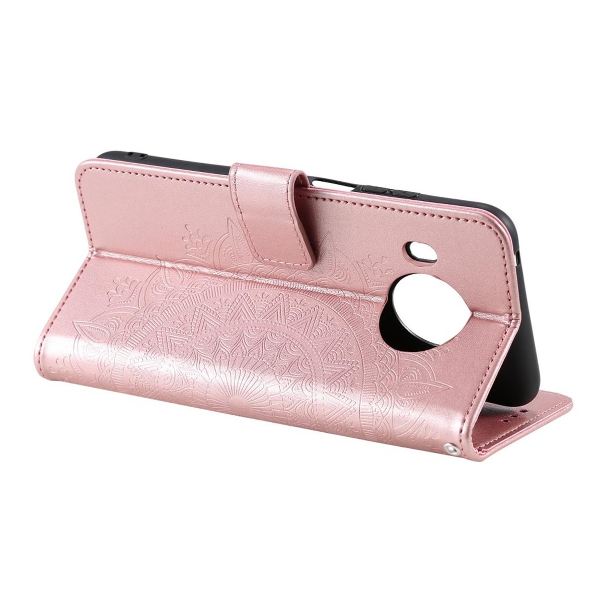 Hülle für Nokia X10/X20 Handyhülle Flip Case Cover Schutzhülle Mandala Rosegold