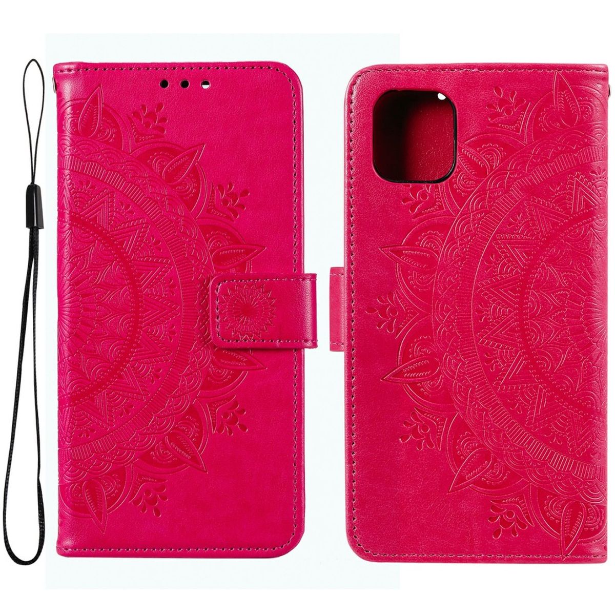 Hülle für Samsung Galaxy A03 Handyhülle Flip Case Cover Schutzhülle Mandala Pink