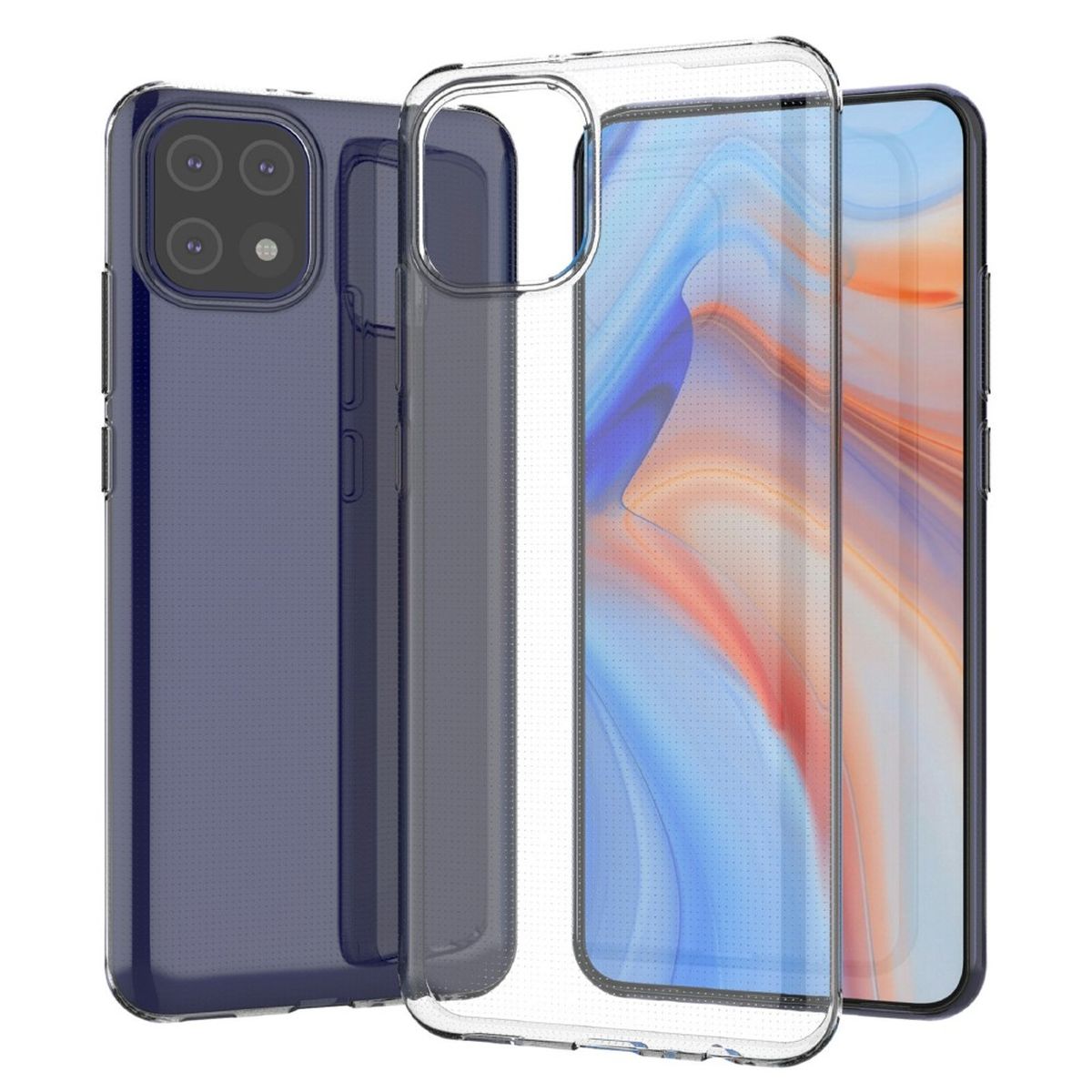 Hülle für Samsung Galaxy A03 Handyhülle Silikon Cover Case Bumper klar