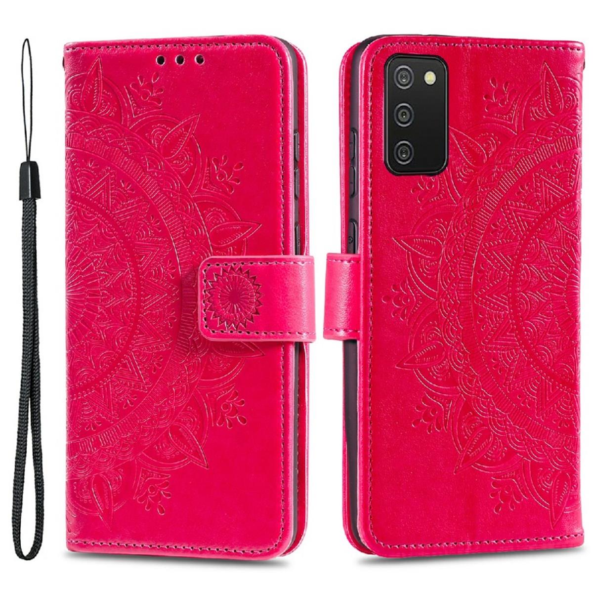 Hülle für Samsung Galaxy A03s Handy Tasche Flip Case Cover Etui Mandala Pink