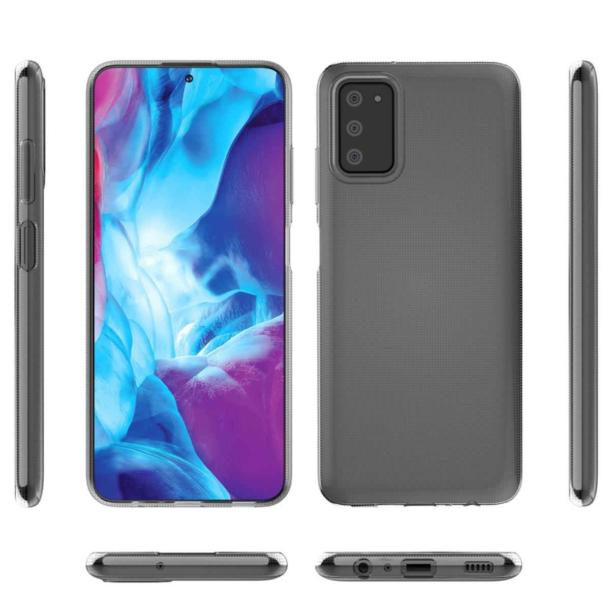 Hülle für Samsung Galaxy A03s Handyhülle Silikon Cover Case Bumper Etui klar