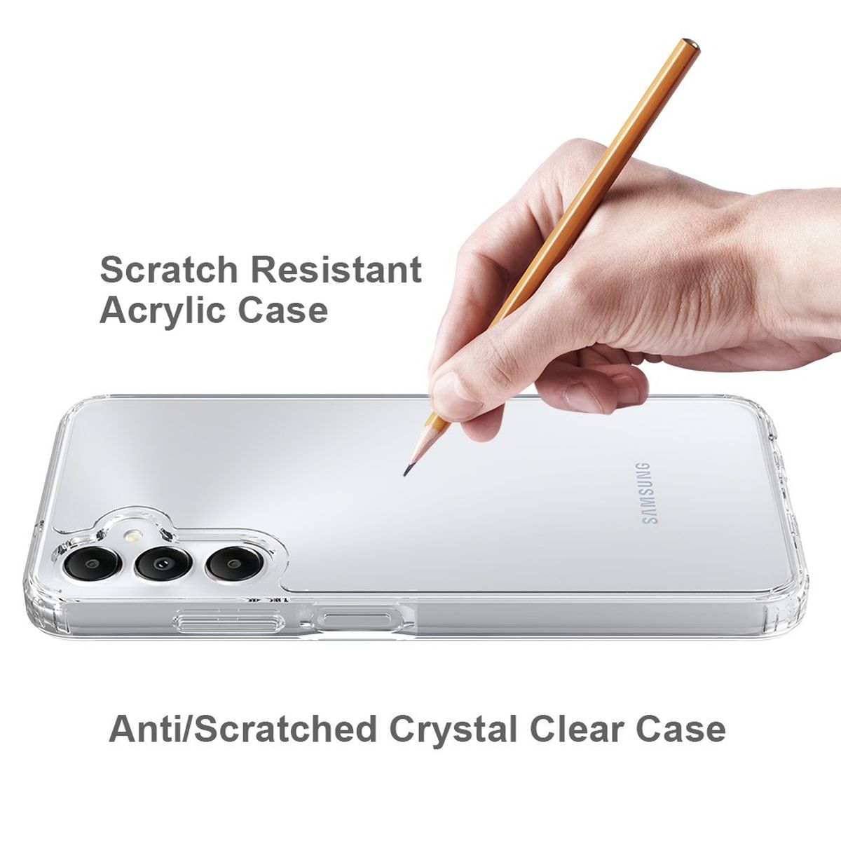 Hülle für Samsung Galaxy A05s 4G Handy Case Hybrid Silikon Bumper Cover Klar