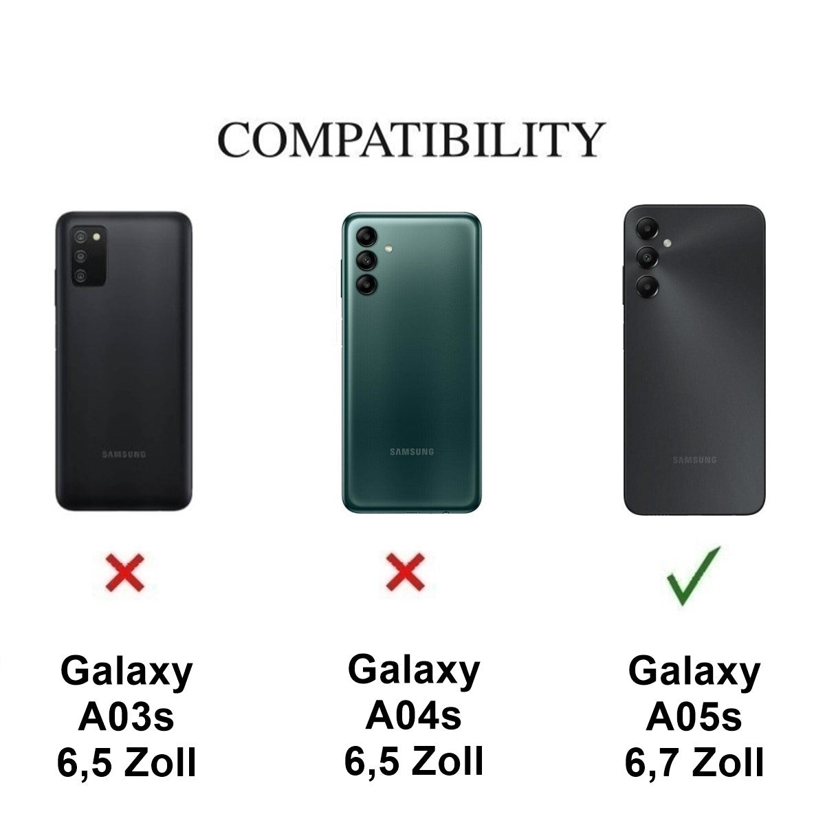 Hülle für Samsung Galaxy A05s 4G Handyhülle Flip Case Cover Tasche Mandala Blau