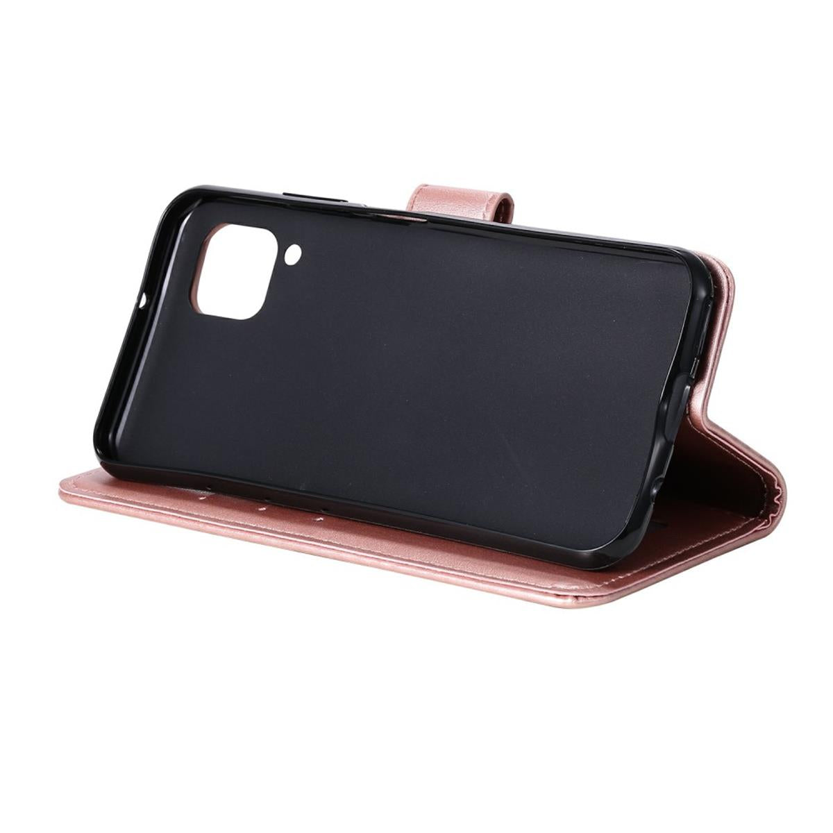 Hülle für Samsung Galaxy A12/M12 Handyhülle Flip Case Cover Mandala Rosegold