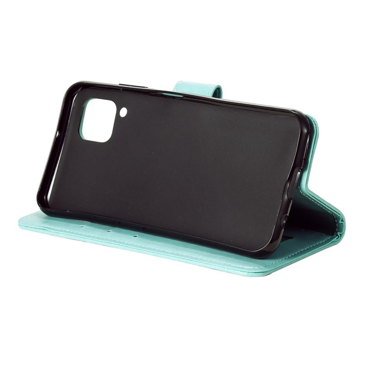 Hülle für Samsung Galaxy A12/M12 Handyhülle Flip Case Cover Tasche Mandala Grün