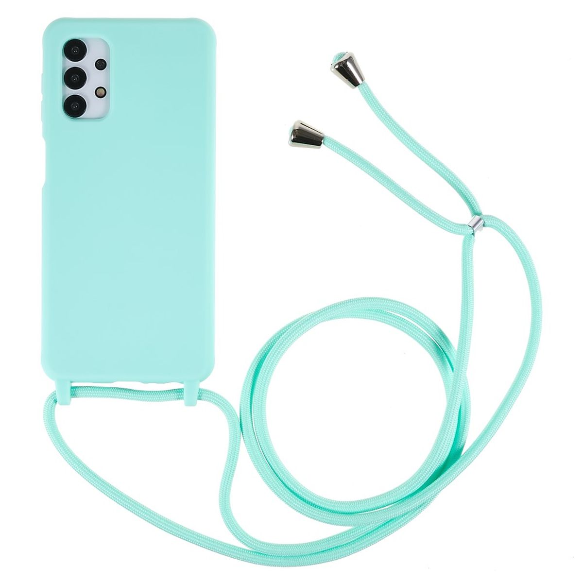 Hülle für Samsung Galaxy A13 4G/5G/A04s Handy Silikon Handykette Schnur Grün