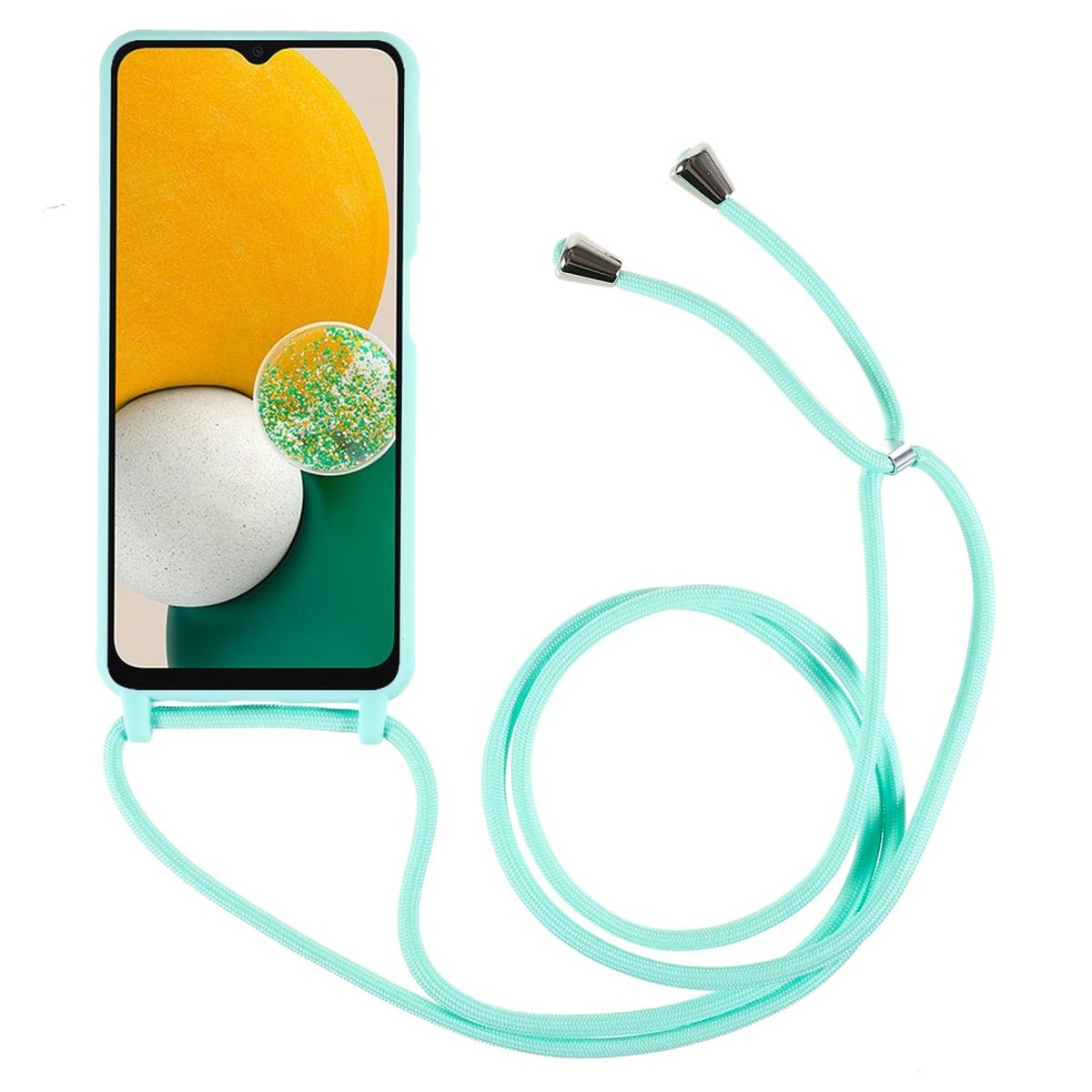 Hülle für Samsung Galaxy A13 4G/5G/A04s Handy Silikon Handykette Schnur Grün