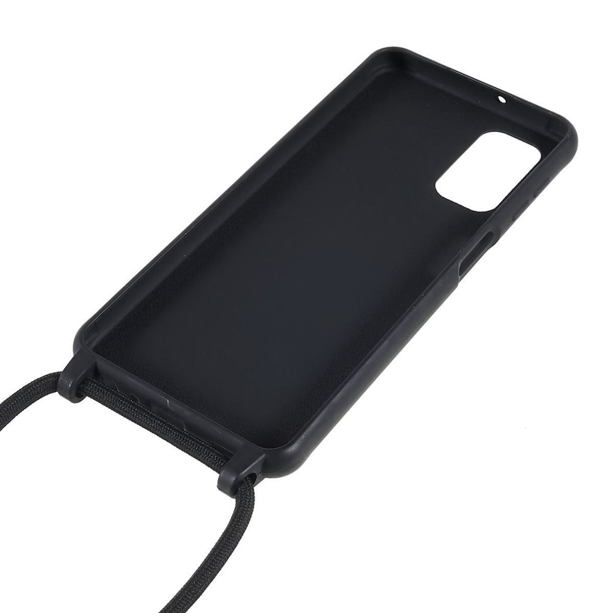 Hülle für Samsung Galaxy A13 4G/5G/A04s Handy Silikon Handykette Schnur Schwarz