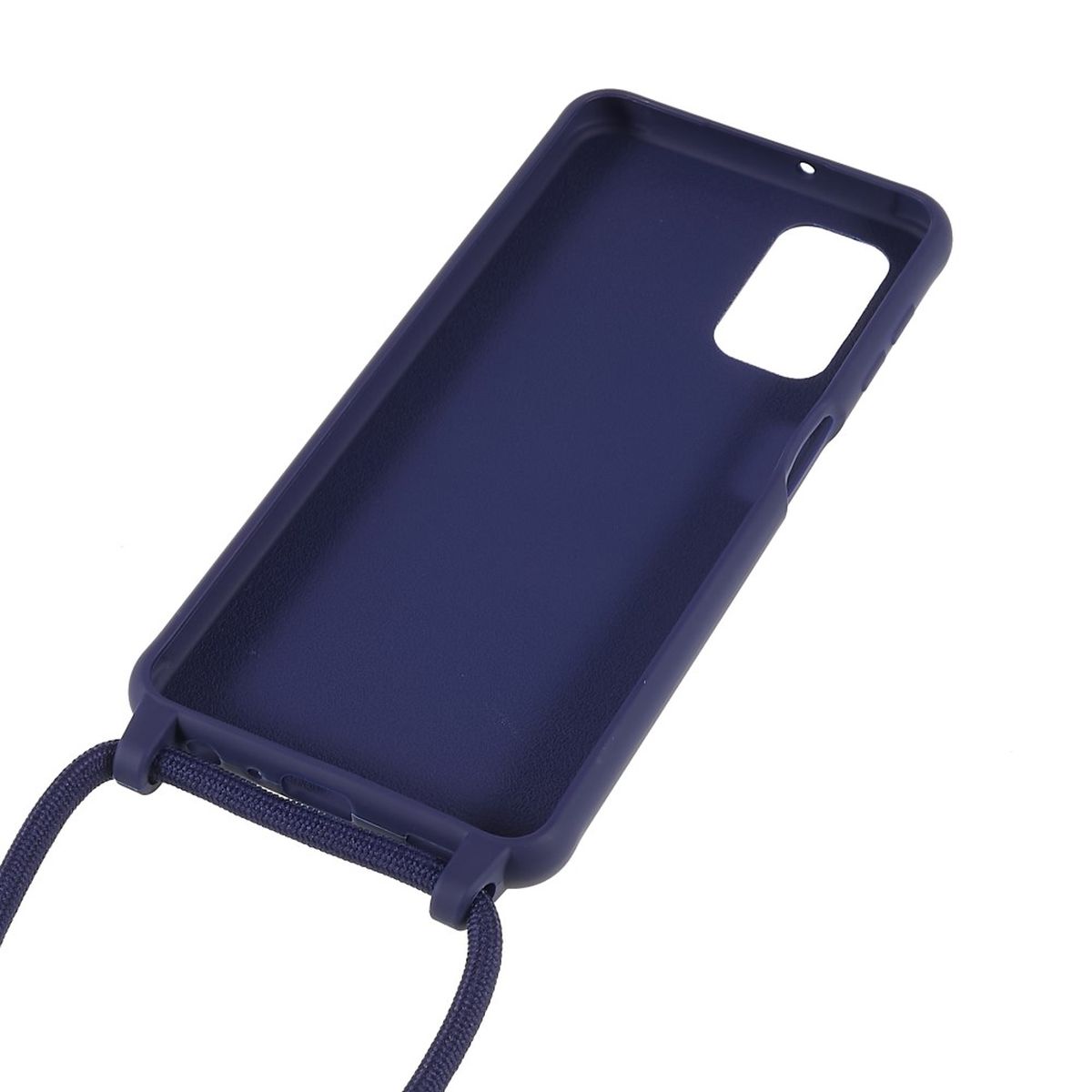 Hülle für Samsung Galaxy A13 4G/5G/A04s Silikon Case Handykette Band Dunkelblau