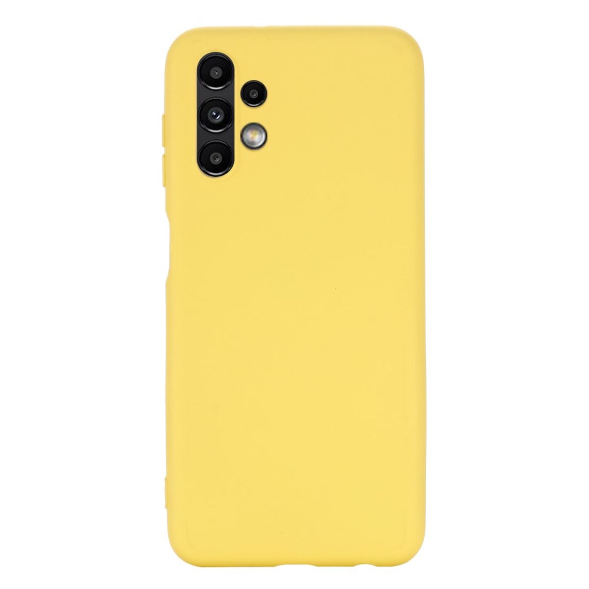 Hülle für Samsung Galaxy A13 4G Handyhülle Silikon Case Cover Bumper Matt Gelb