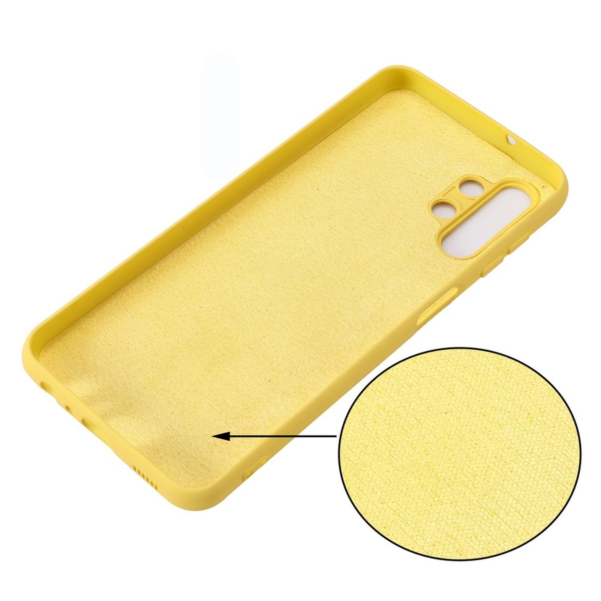 Hülle für Samsung Galaxy A13 4G Handyhülle Silikon Case Cover Bumper Matt Gelb