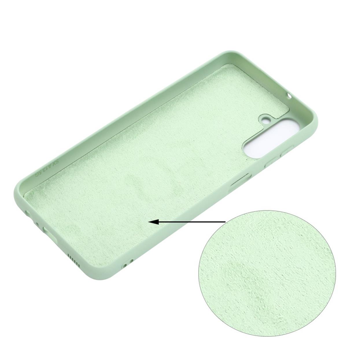 Hülle für Samsung Galaxy A13 5G/A04s Handyhülle Silikon Case Bumper Matt Grün