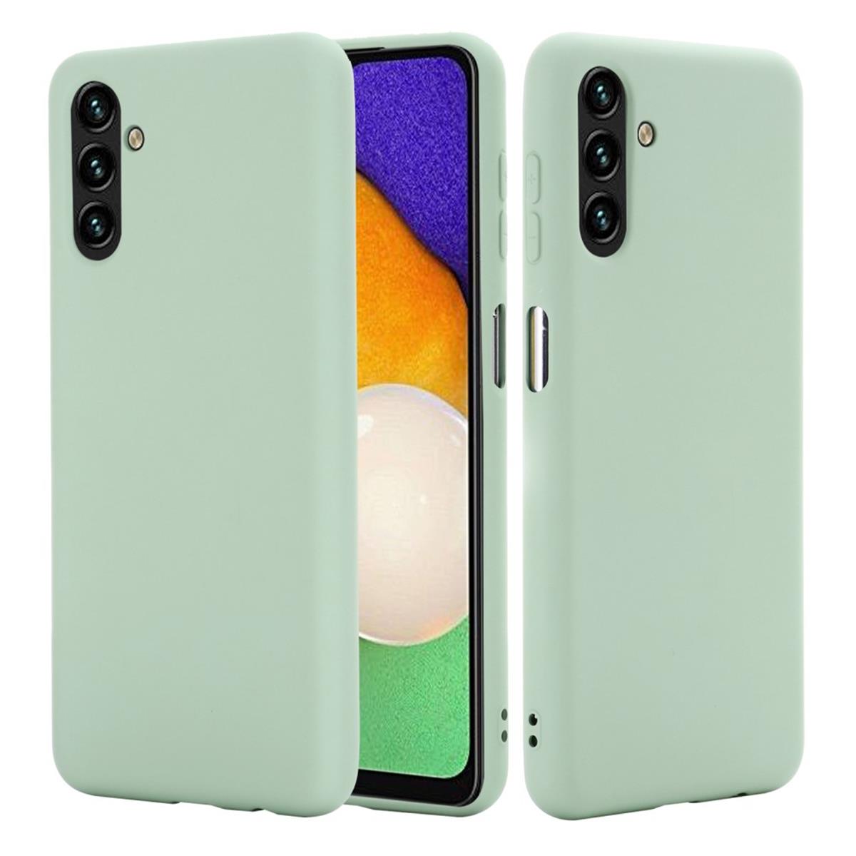 Hülle für Samsung Galaxy A13 5G/A04s Handyhülle Silikon Case Bumper Matt Grün