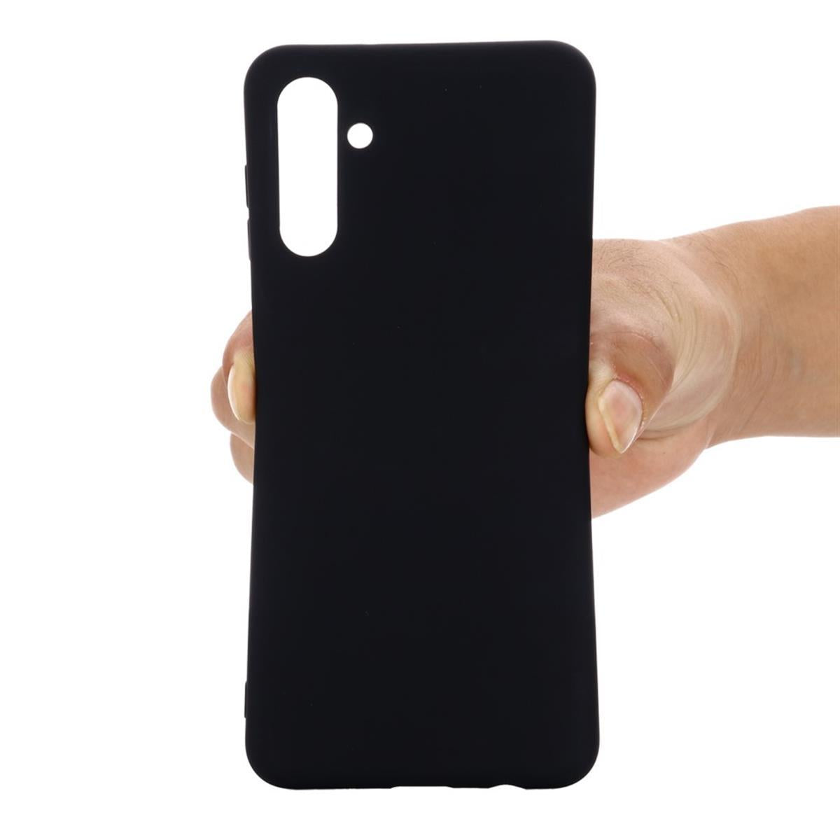 Hülle für Samsung Galaxy A13 5G/A04s Handyhülle Silikon Case Cover Matt Schwarz