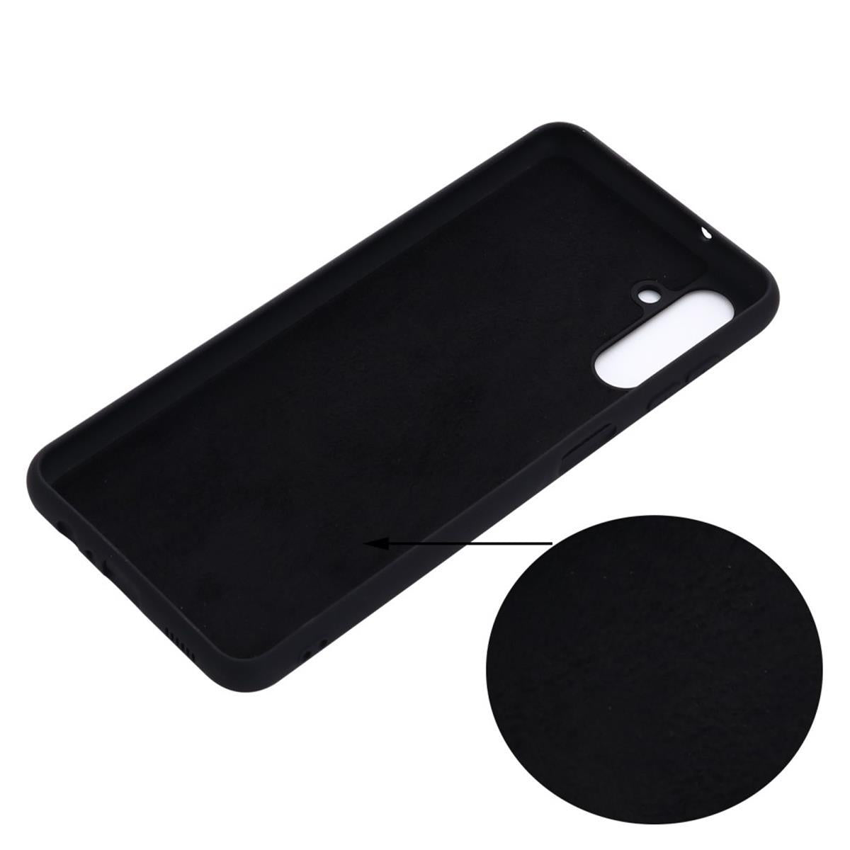 Hülle für Samsung Galaxy A13 5G/A04s Handyhülle Silikon Case Cover Matt Schwarz