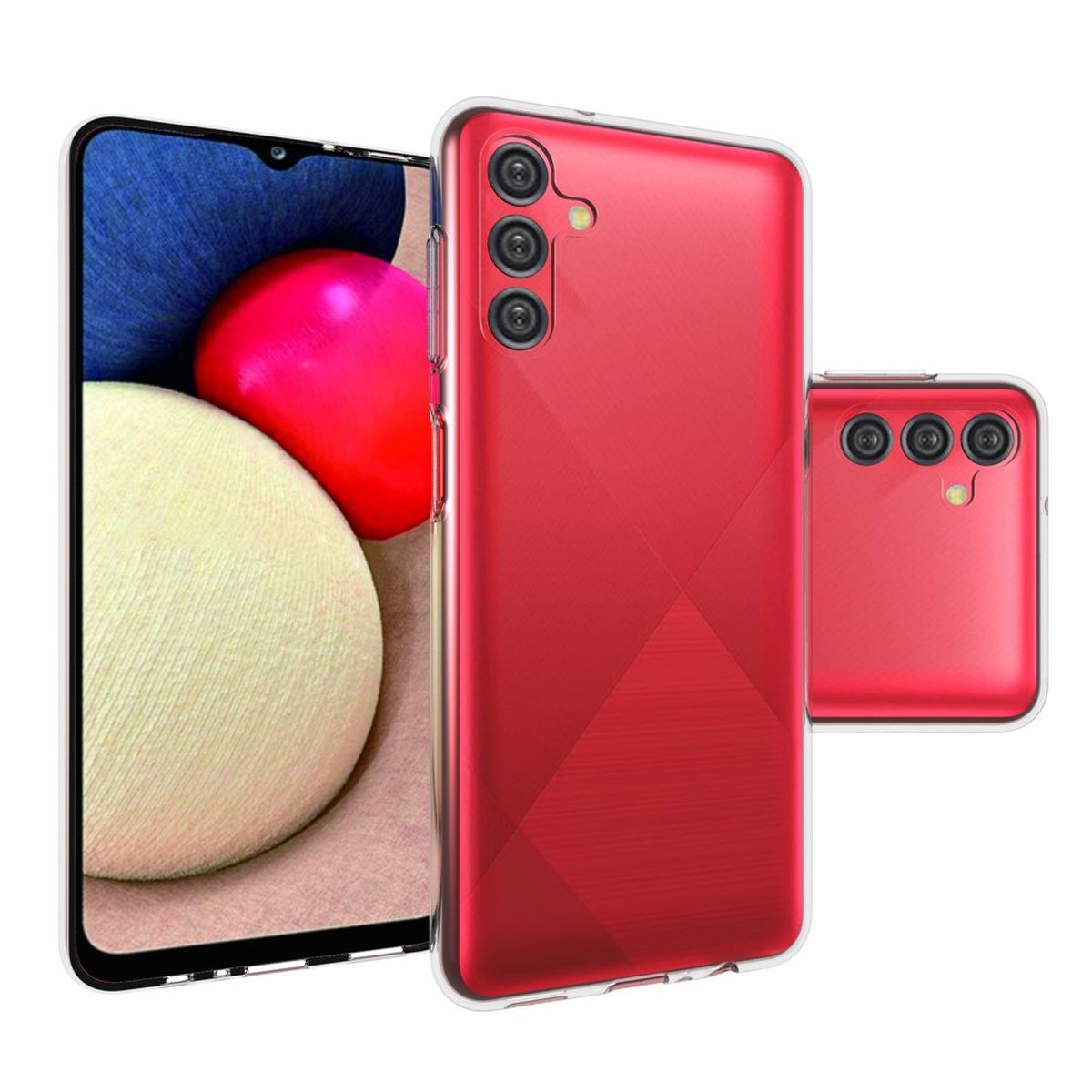 Hülle für Samsung Galaxy A13 5G/A04s Handyhülle Silikon Cover Case Etui klar