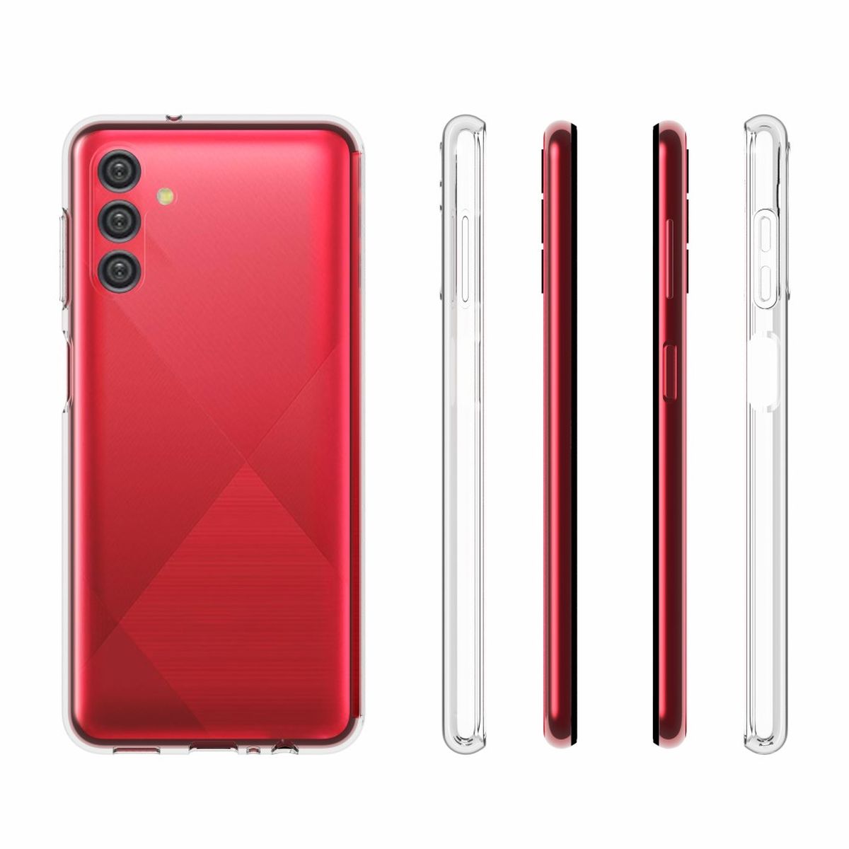 Hülle für Samsung Galaxy A13 5G/A04s Handyhülle Silikon Cover Case Etui klar