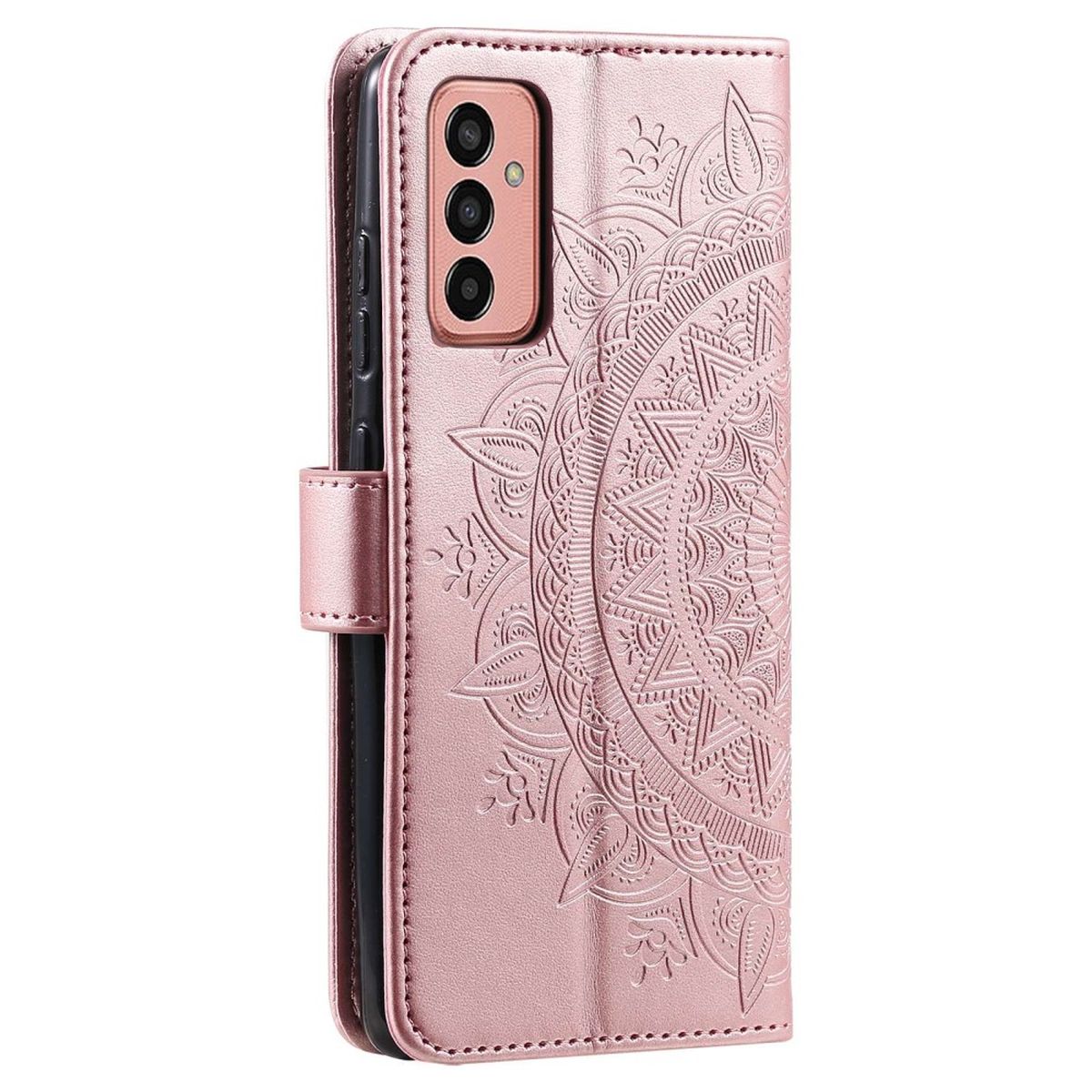 Hülle für Samsung Galaxy A14 4G/5G Handyhülle Flip Case Cover Mandala Rosegold