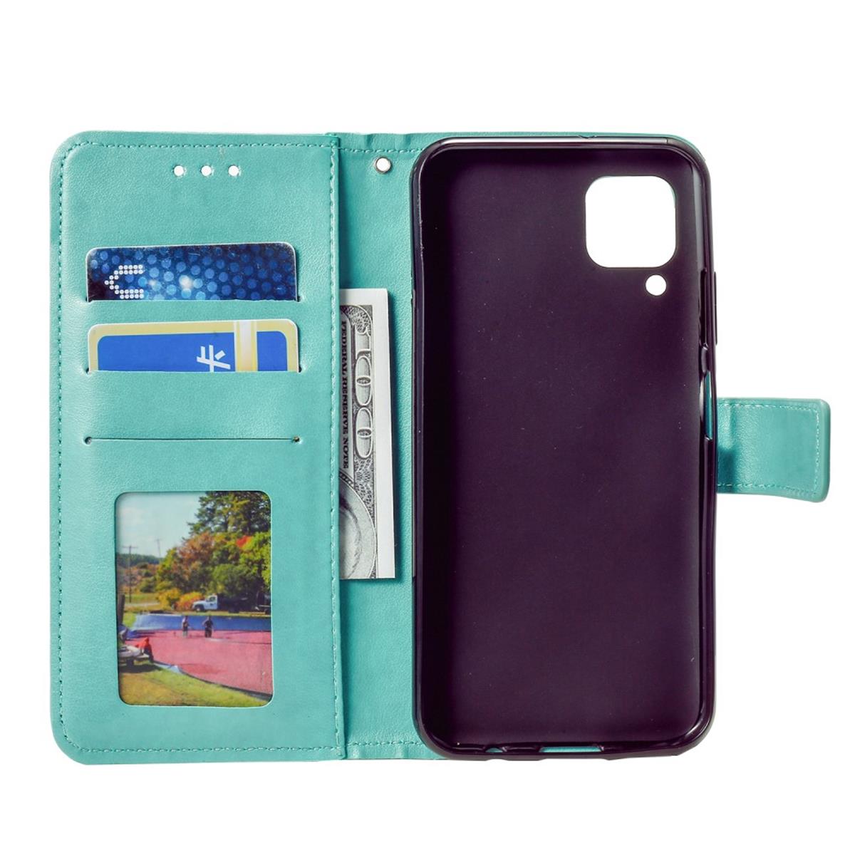 Hülle für Samsung Galaxy A22 4G Handyhülle Flip Case Cover Tasche Mandala Grün