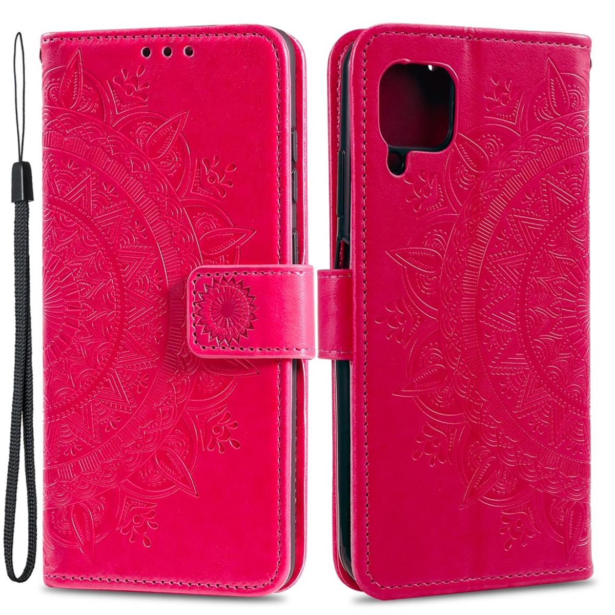 Hülle für Samsung Galaxy A22 4G Handyhülle Flip Case Cover Tasche Mandala Pink