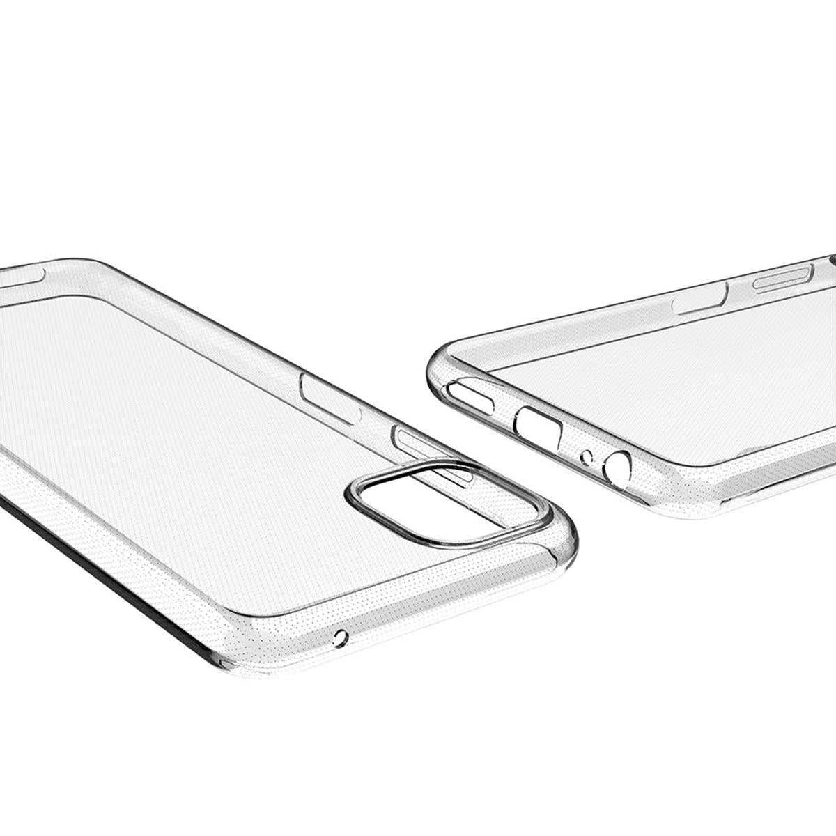 Hülle für Samsung Galaxy A22 5G Handyhülle Silikon Cover Case Bumper Klar